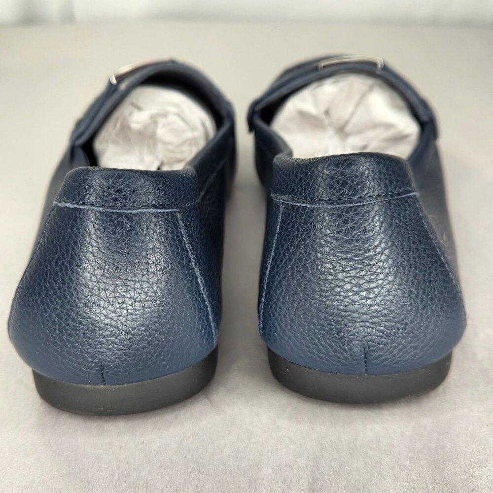 NWOT Giani Bernini Women's Dailyn Memory Foam Slip on Loafers - Navy Leather - Picture 4 of 7